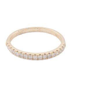 ORO LEONI Gold/Diamond 14kt Gold Diamond Band Ring